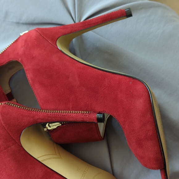 Enzo angiolini red suede heels - Picture 3 of 5